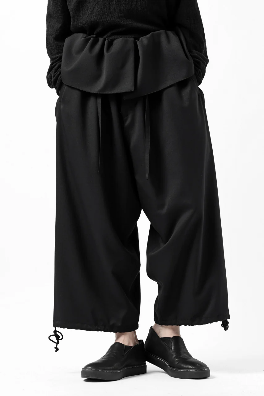 Y's BANG ON! No.166 GABARDINE THAI PANTS (BLACK) - Image 3