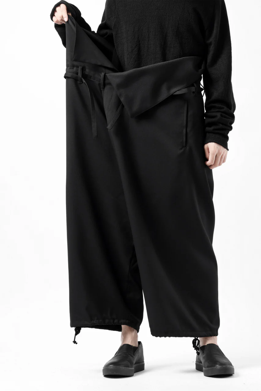 Y's BANG ON! No.166 GABARDINE THAI PANTS (BLACK) - Image 31