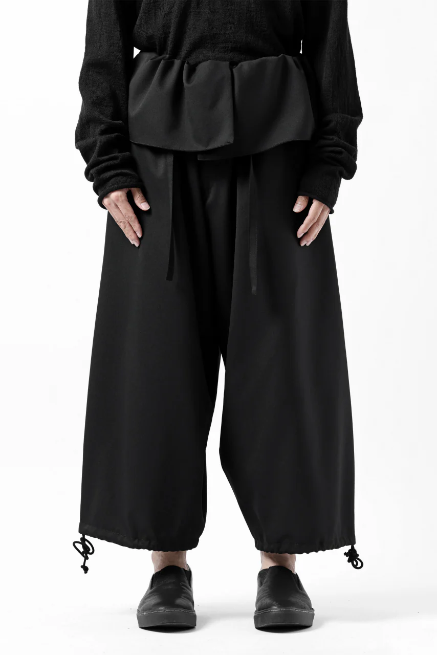 Y's BANG ON! No.166 GABARDINE THAI PANTS (BLACK) - Image 4