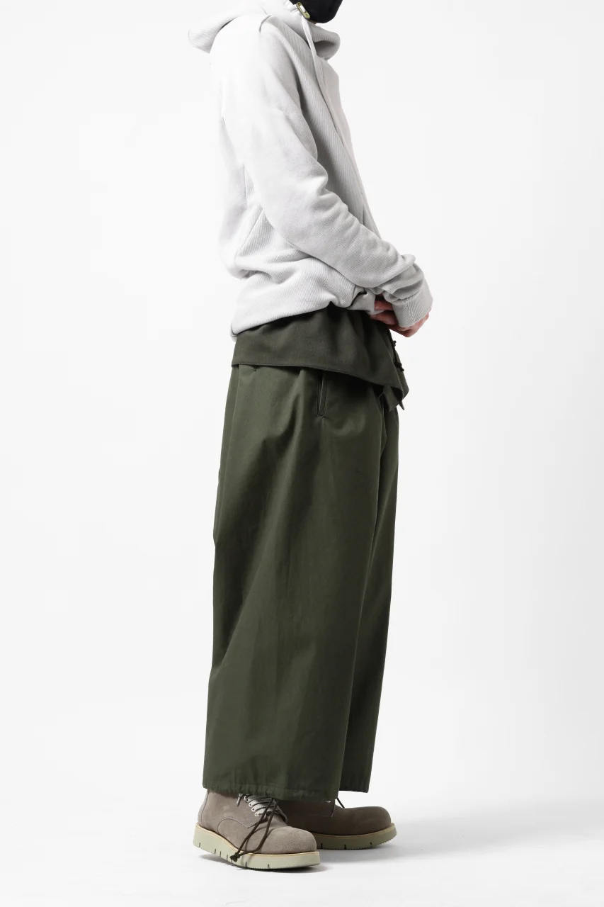 Y's BANG ON! No.166 THAI PANTS / HIGH DENSITY GABARDINE COTTON (KHAKI) - Image 33