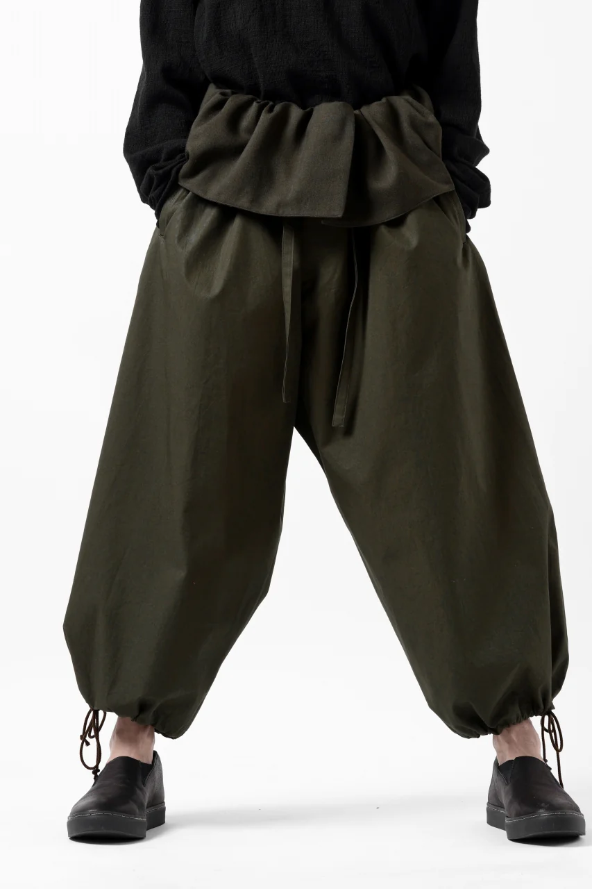 Y's BANG ON! No.166 THAI PANTS / HIGH DENSITY GABARDINE COTTON (KHAKI) - Image 4