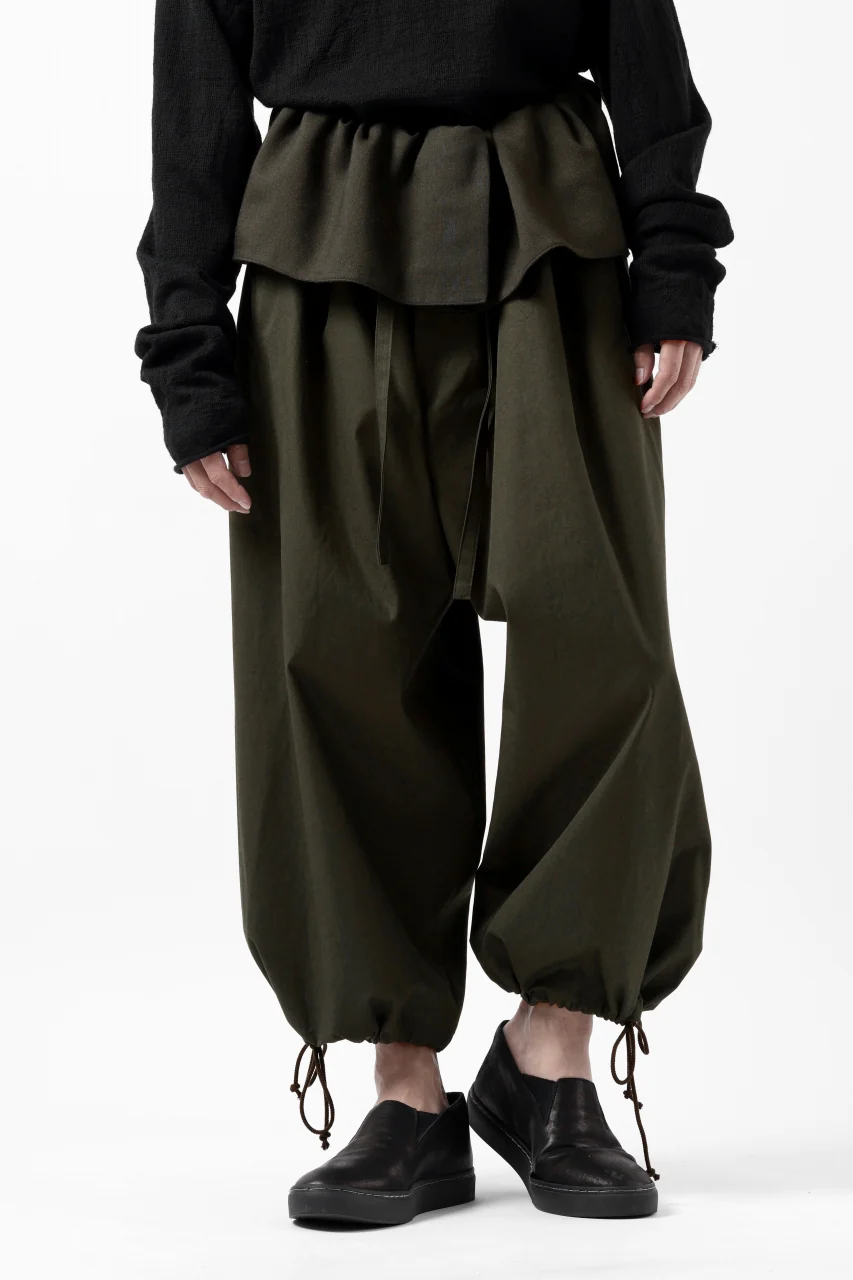 Y's BANG ON! No.166 THAI PANTS / HIGH DENSITY GABARDINE COTTON (KHAKI) - Image 5