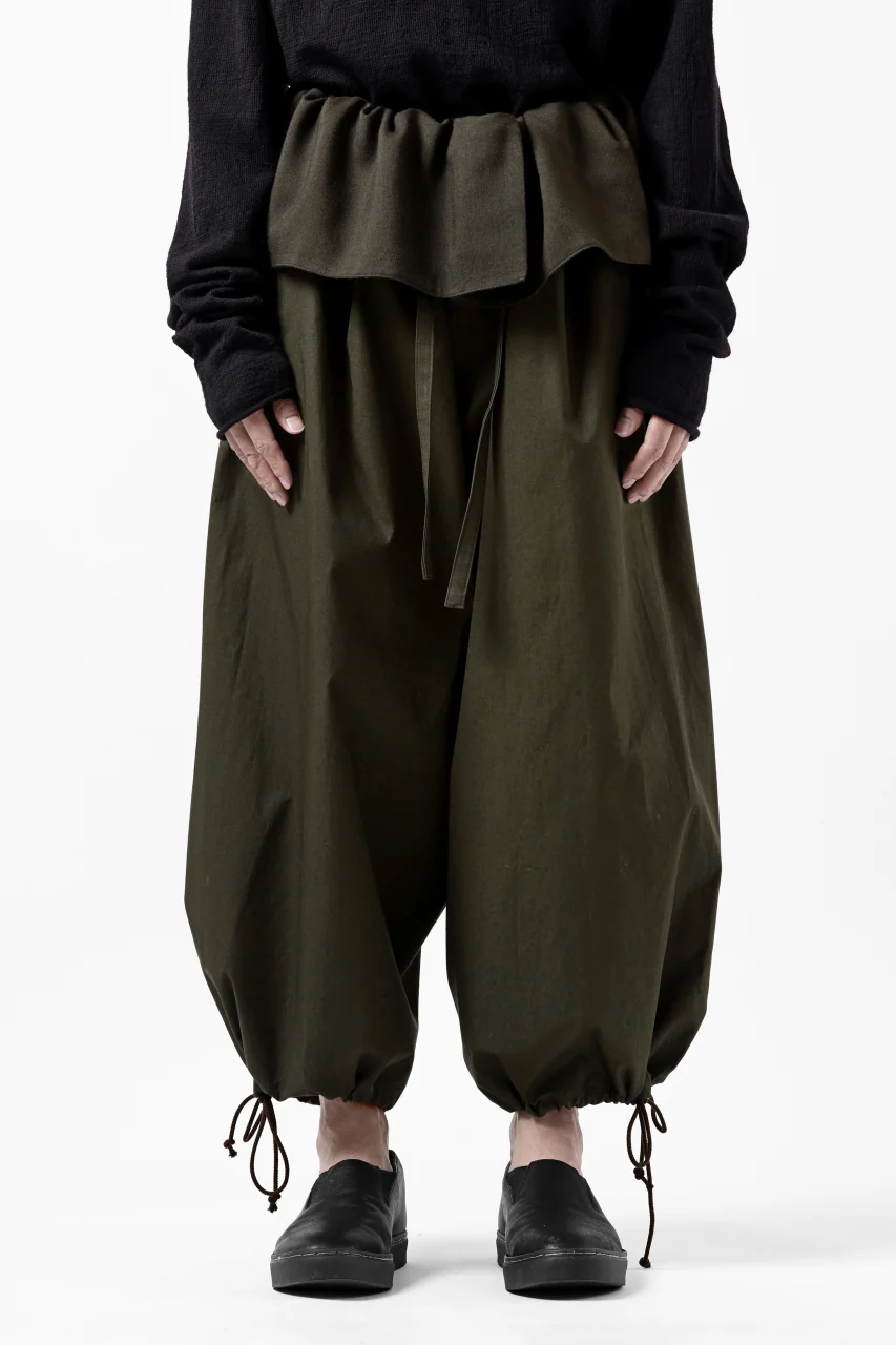 Y's BANG ON! No.166 THAI PANTS / HIGH DENSITY GABARDINE COTTON (KHAKI) - Image 6