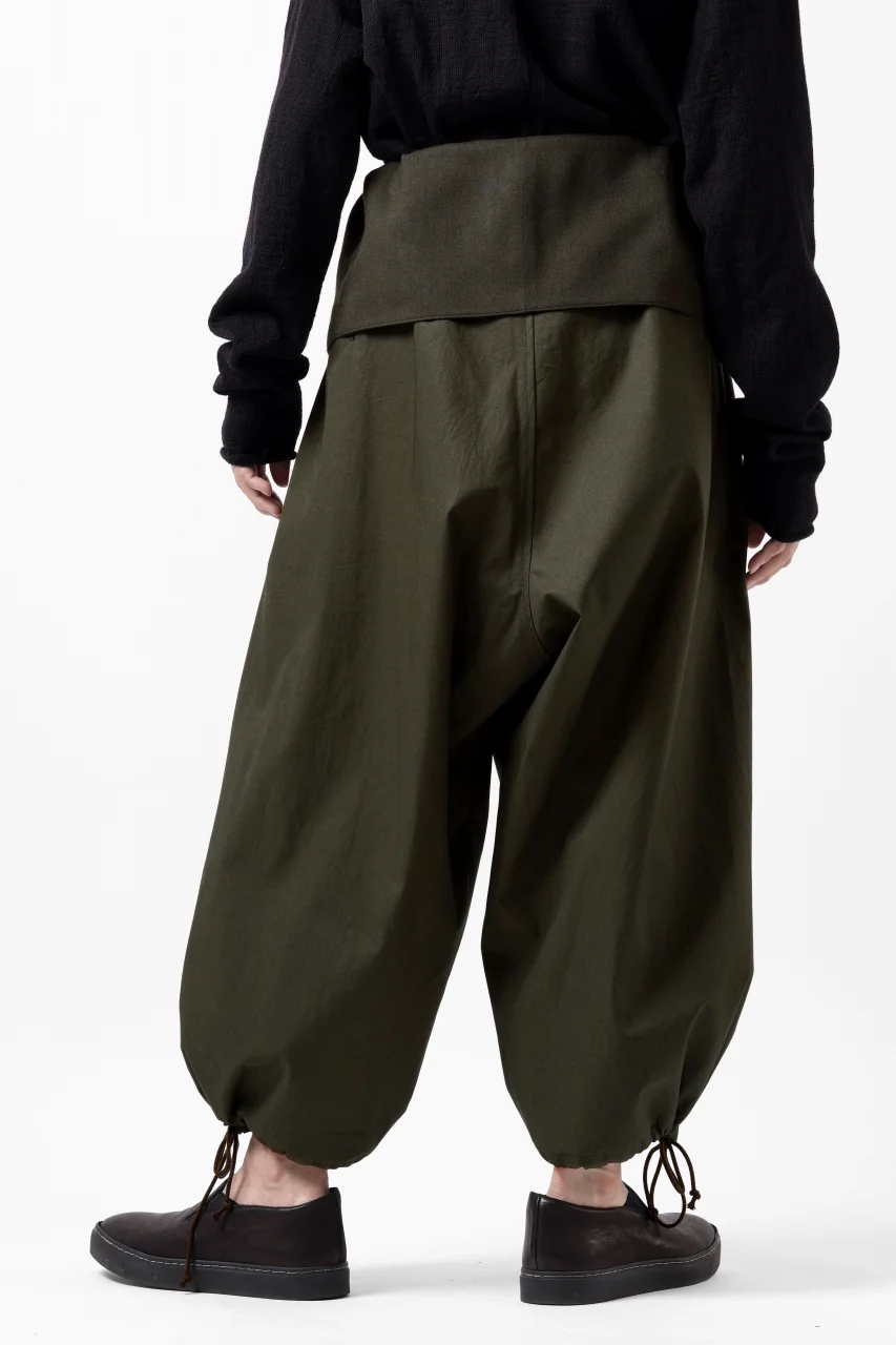 Y's BANG ON! No.166 THAI PANTS / HIGH DENSITY GABARDINE COTTON (KHAKI) - Image 7
