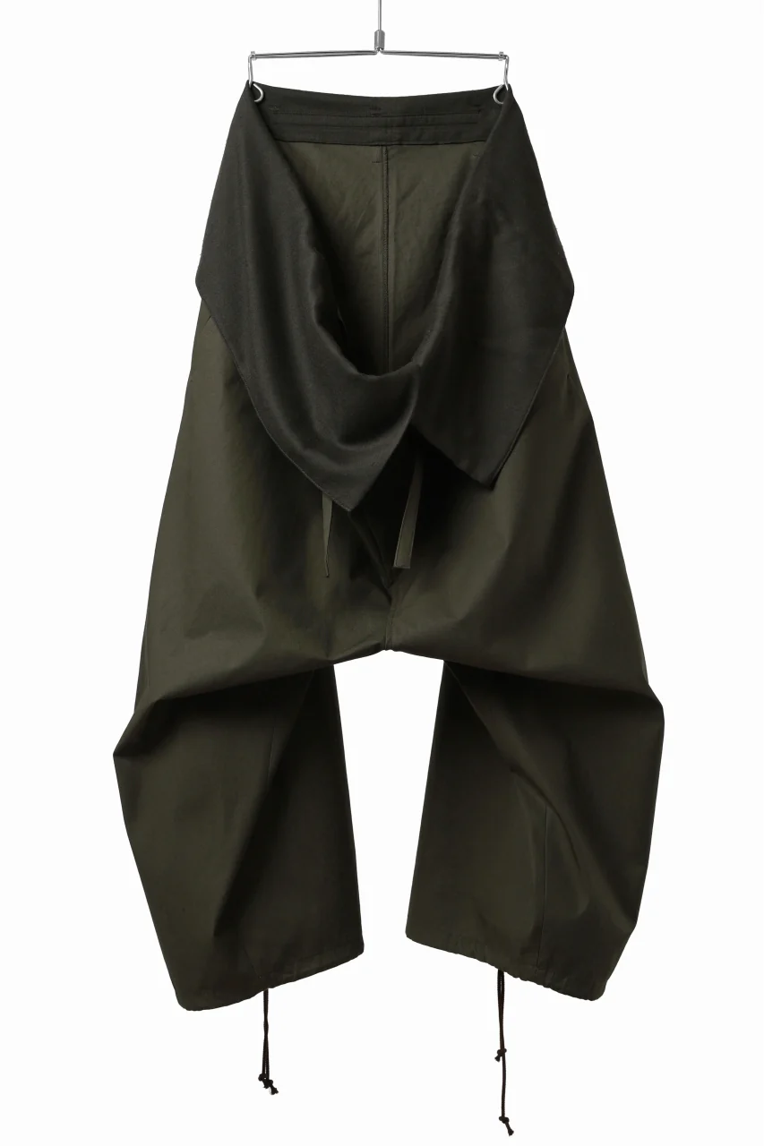 Y's BANG ON! No.166 THAI PANTS / HIGH DENSITY GABARDINE COTTON (KHAKI) - Image 8