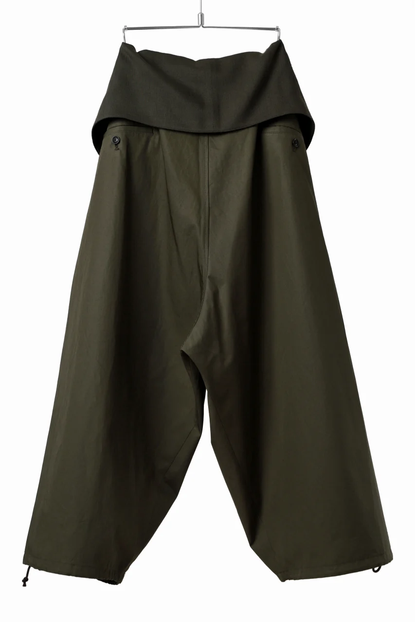 Y's BANG ON! No.166 THAI PANTS / HIGH DENSITY GABARDINE COTTON (KHAKI) - Image 9