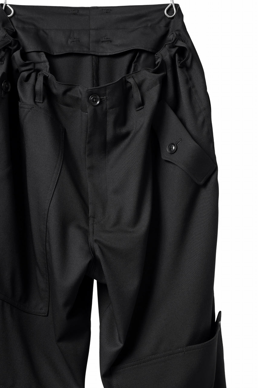 Y's BANG ON! No.189 GABARDINE PATCH WORK PANTS (BLACK) - Image 14