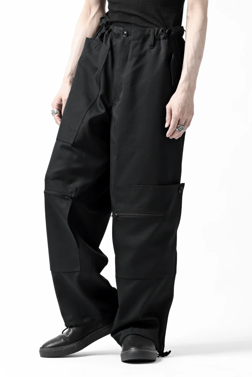 Y's BANG ON! No.189 GABARDINE PATCH WORK PANTS (BLACK) - Image 31