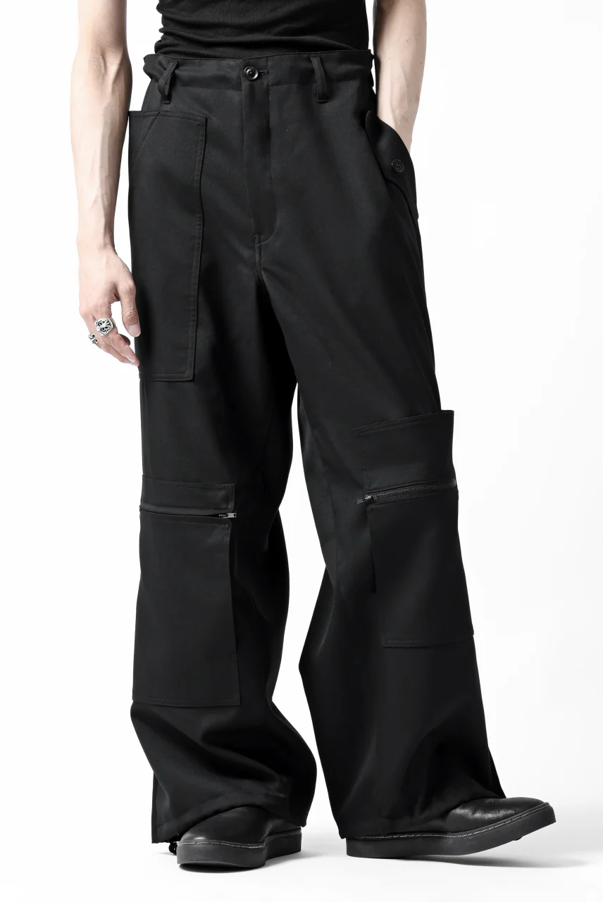 Y's BANG ON! No.189 GABARDINE PATCH WORK PANTS (BLACK) - Image 33