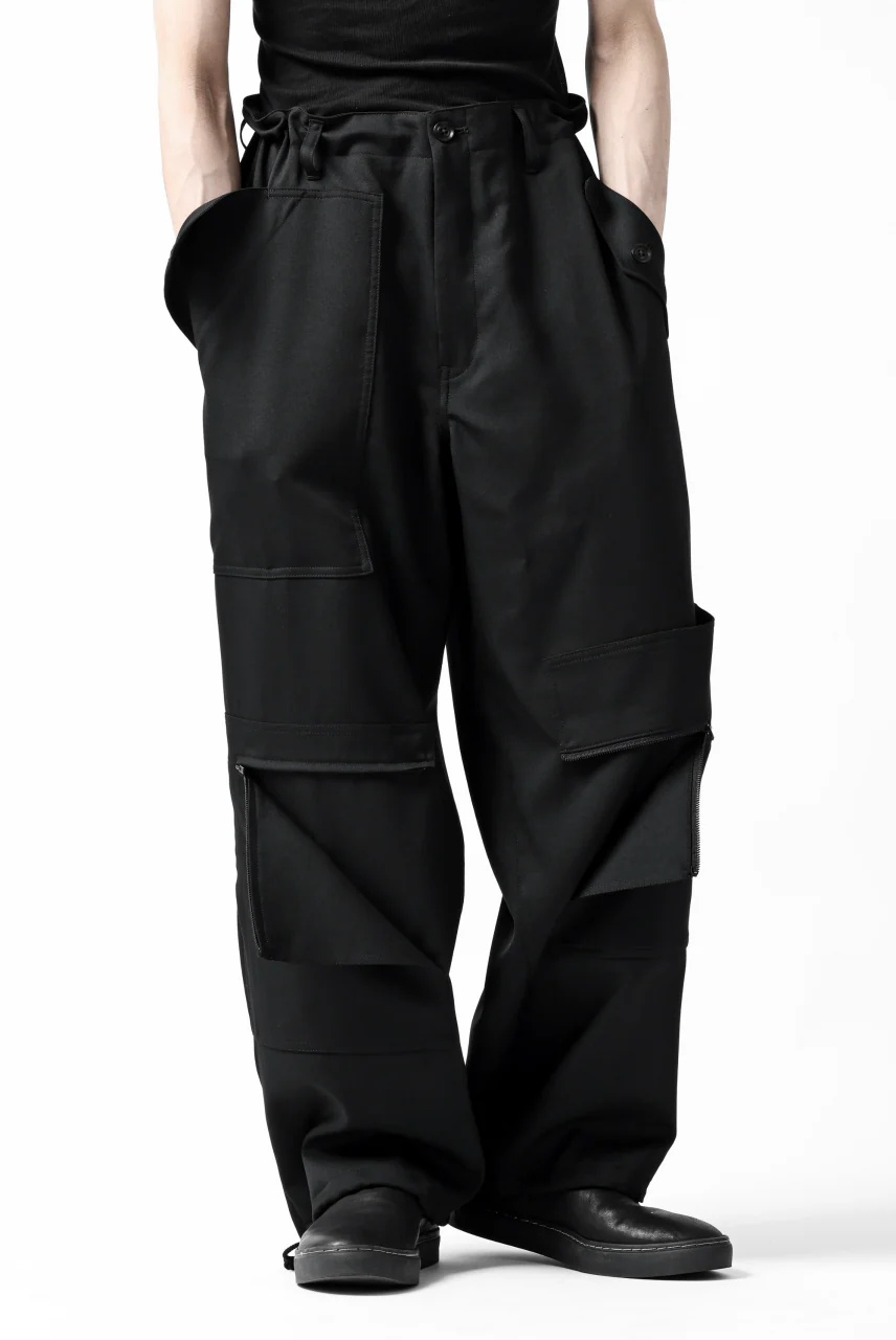 Y's BANG ON! No.189 GABARDINE PATCH WORK PANTS (BLACK) - Image 35