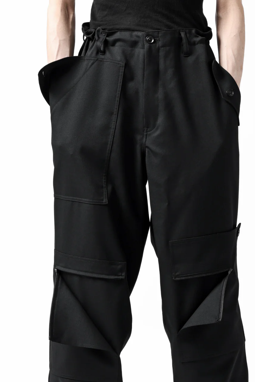 Y's BANG ON! No.189 GABARDINE PATCH WORK PANTS (BLACK) - Image 39