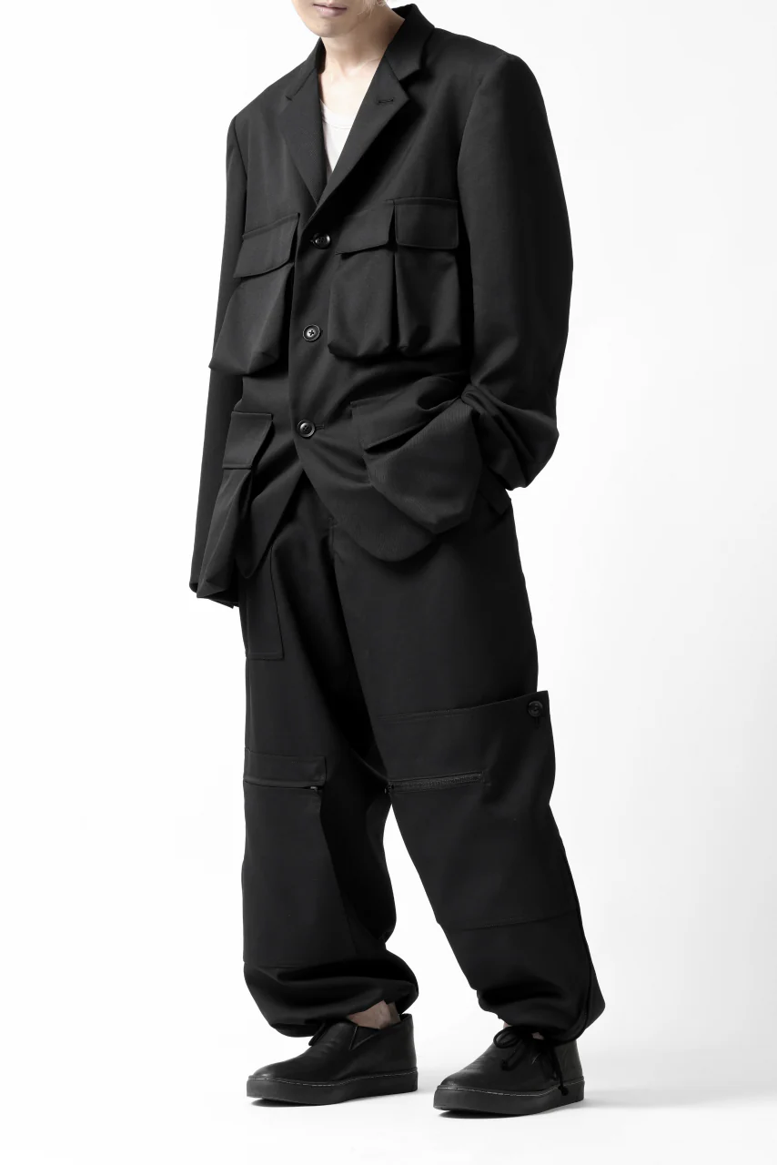Y's BANG ON! No.189 GABARDINE PATCH WORK PANTS (BLACK) - Image 43