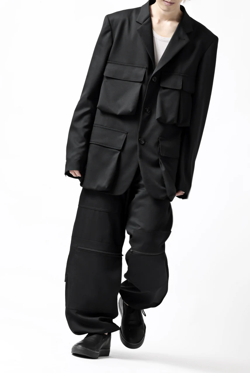 Y's BANG ON! No.189 GABARDINE PATCH WORK PANTS (BLACK) - Image 47