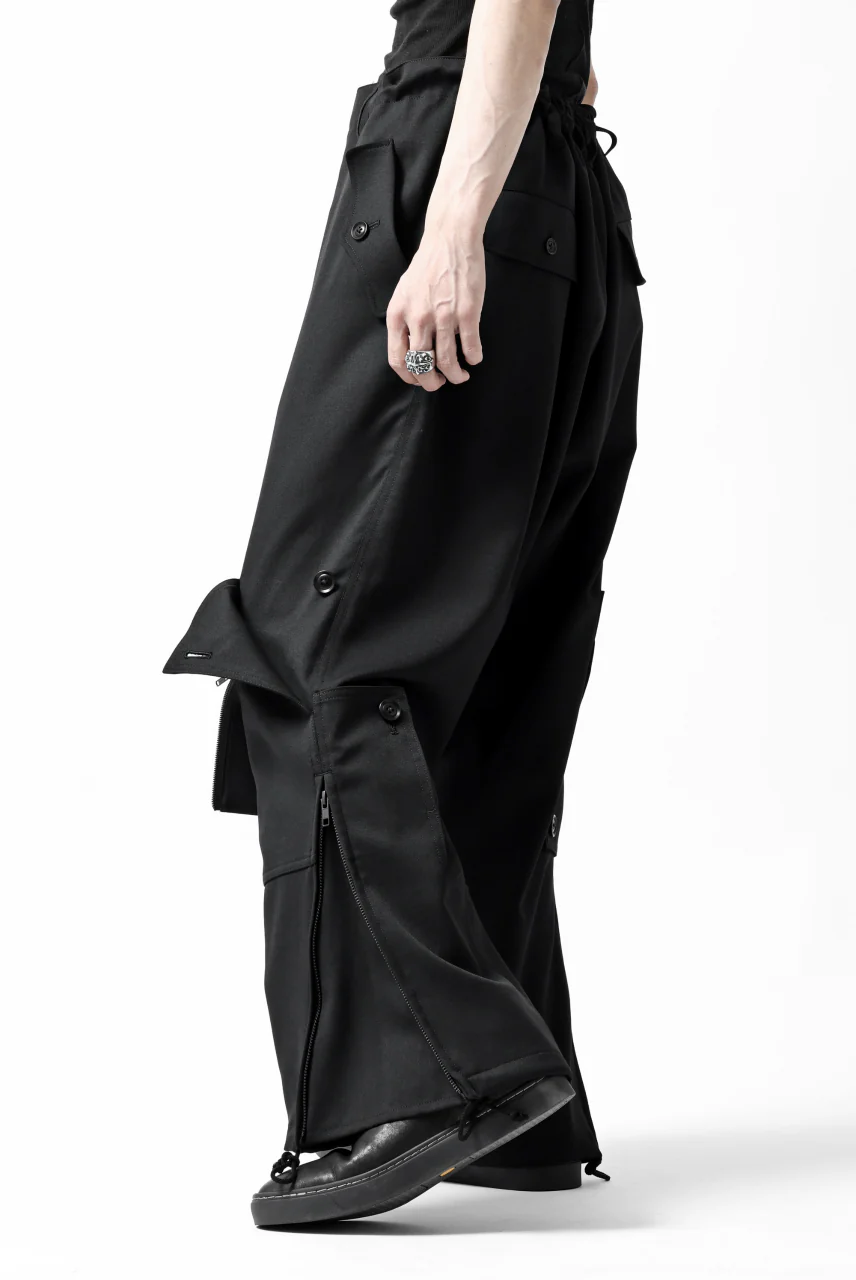 Y's BANG ON! No.189 GABARDINE PATCH WORK PANTS (BLACK) - Image 5