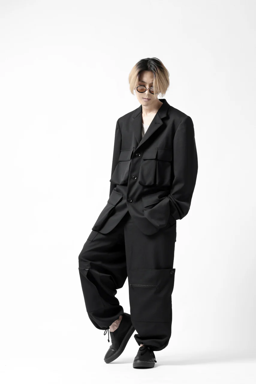 Y's BANG ON! No.189 GABARDINE PATCH WORK PANTS (BLACK) - Image 55