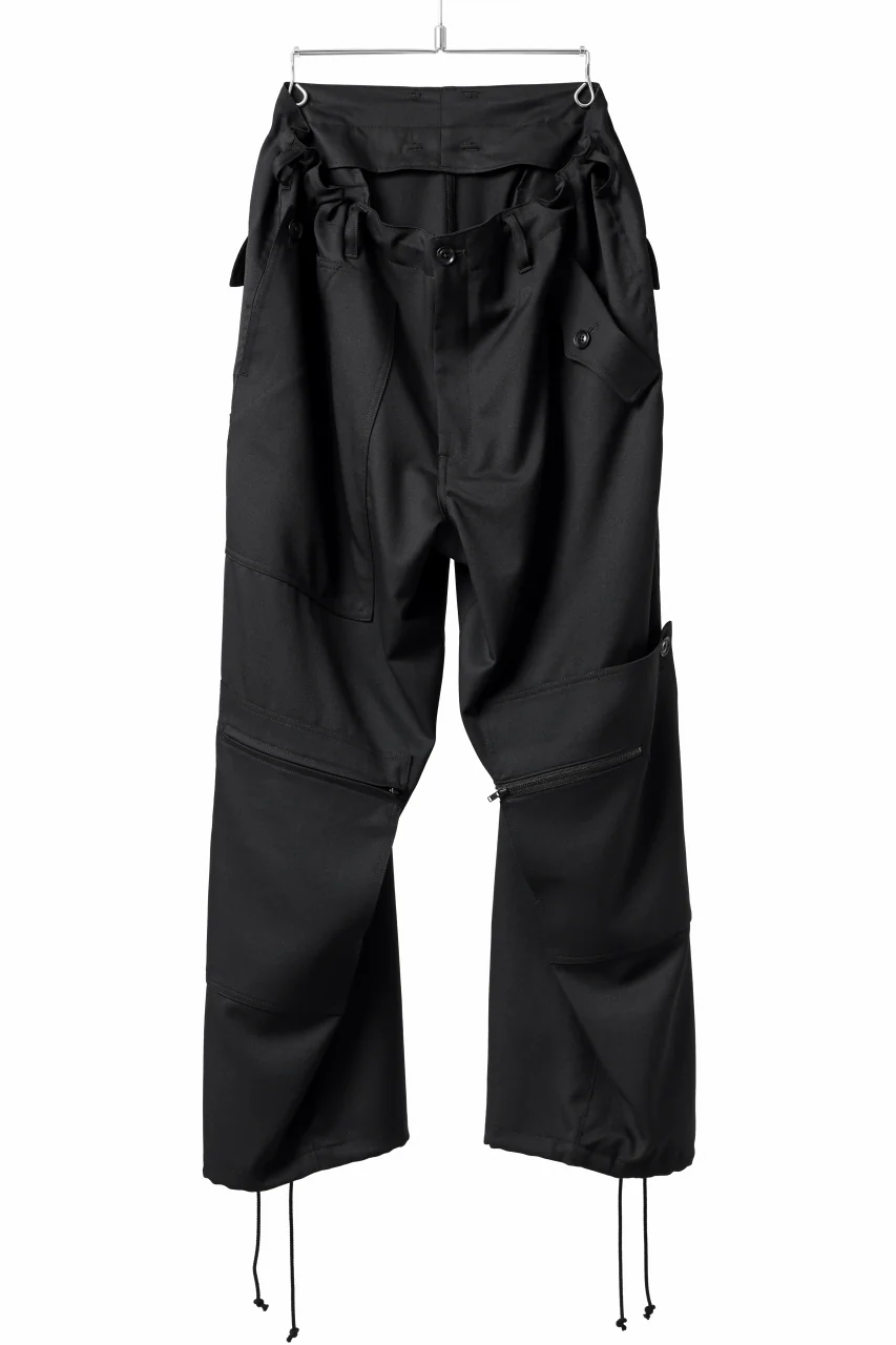 Y's BANG ON! No.189 GABARDINE PATCH WORK PANTS (BLACK) - Image 7