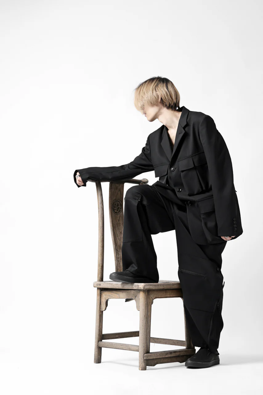 Y's BANG ON! No.189 GABARDINE PATCH WORK PANTS (BLACK) - Image 71