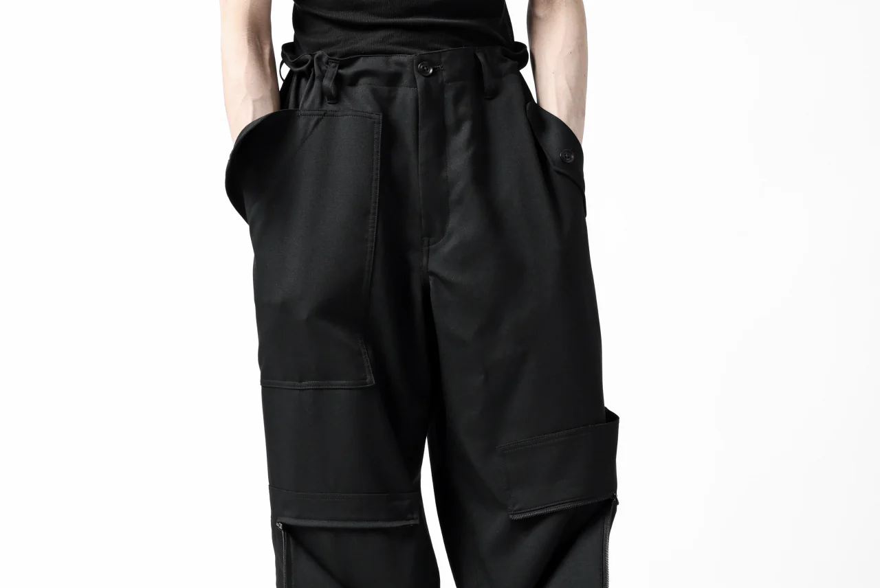 Y's BANG ON! No.189 GABARDINE PATCH WORK PANTS (BLACK) - Image 72