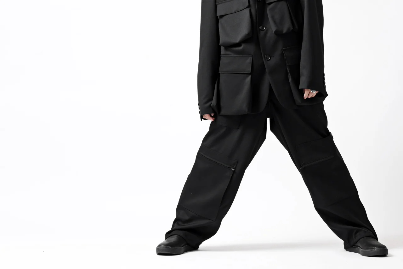 Y's BANG ON! No.189 GABARDINE PATCH WORK PANTS (BLACK) - Image 73