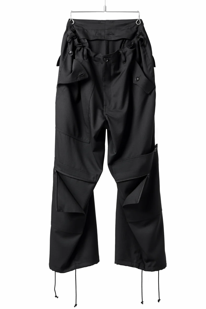 Y's BANG ON! No.189 GABARDINE PATCH WORK PANTS (BLACK) - Image 8