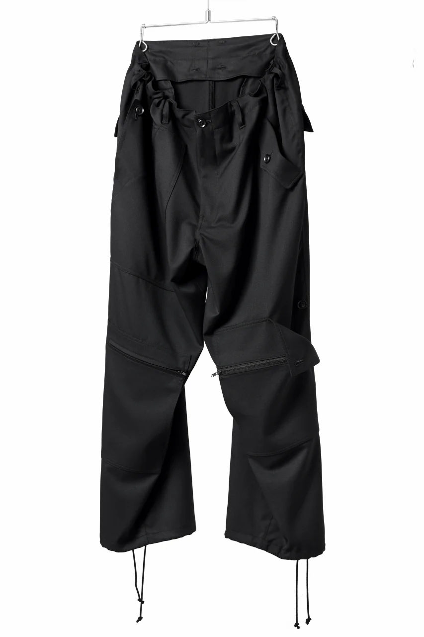 Y's BANG ON! No.189 GABARDINE PATCH WORK PANTS (BLACK) - Image 9