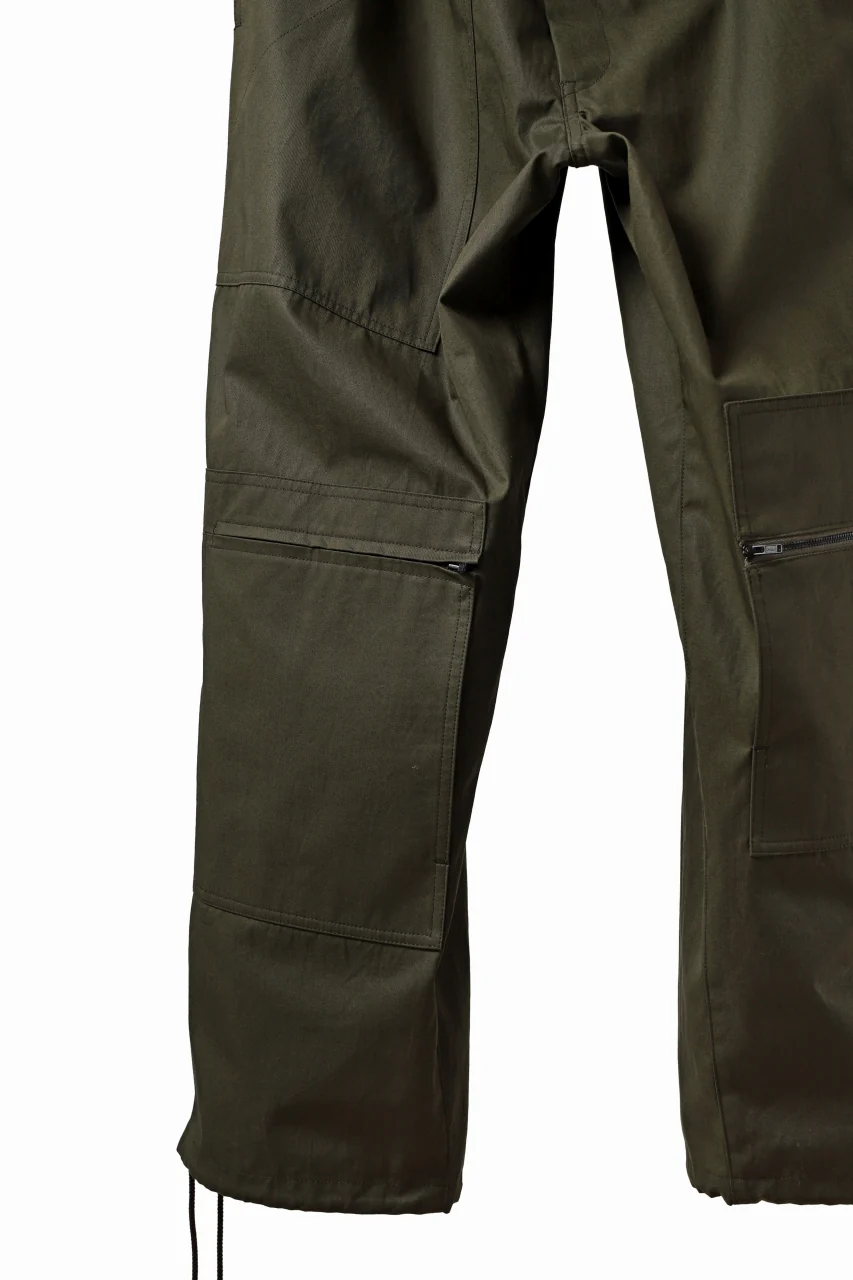 Y's BANG ON! No.189 PATCH WORK PANTS / HIGH DENSITY GABARDINE COTTON (KHAKI) - Image 14