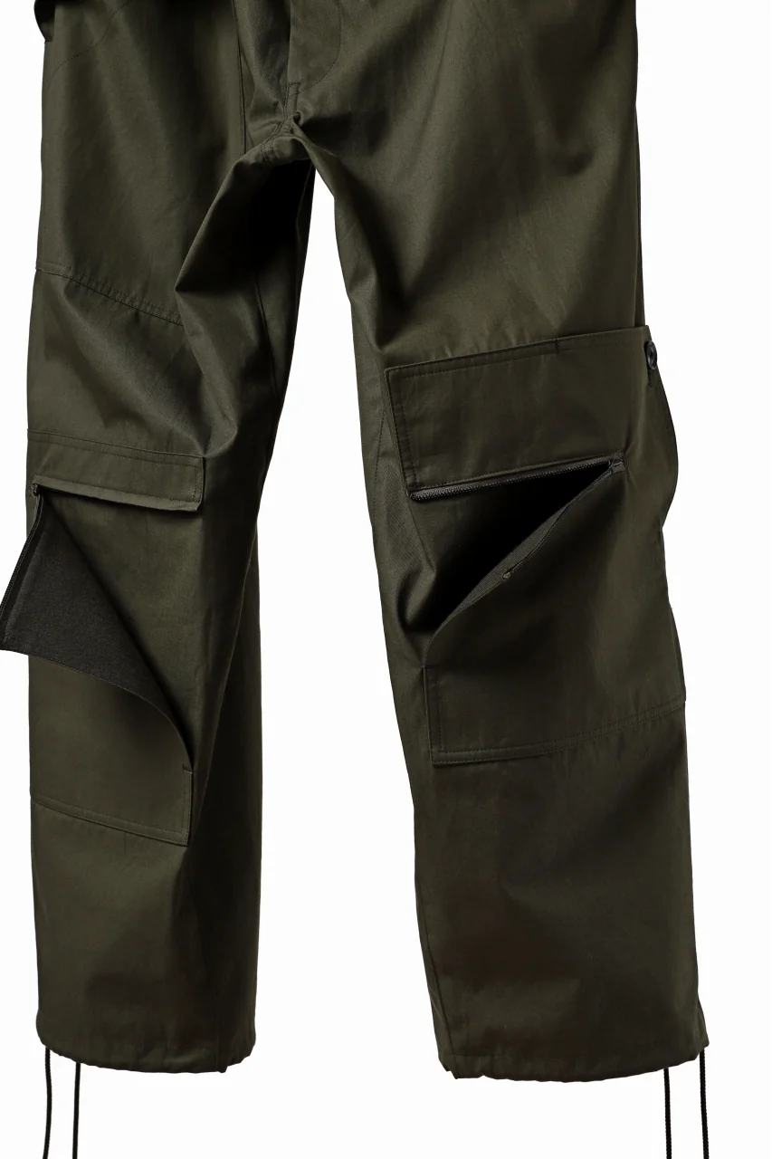 Y's BANG ON! No.189 PATCH WORK PANTS / HIGH DENSITY GABARDINE COTTON (KHAKI) - Image 15
