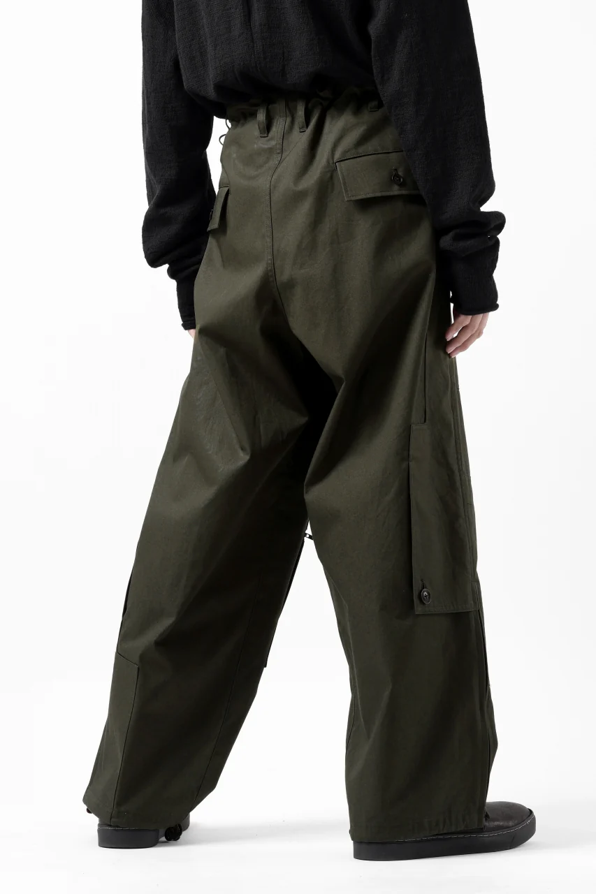 Y's BANG ON! No.189 PATCH WORK PANTS / HIGH DENSITY GABARDINE COTTON (KHAKI) - Image 22