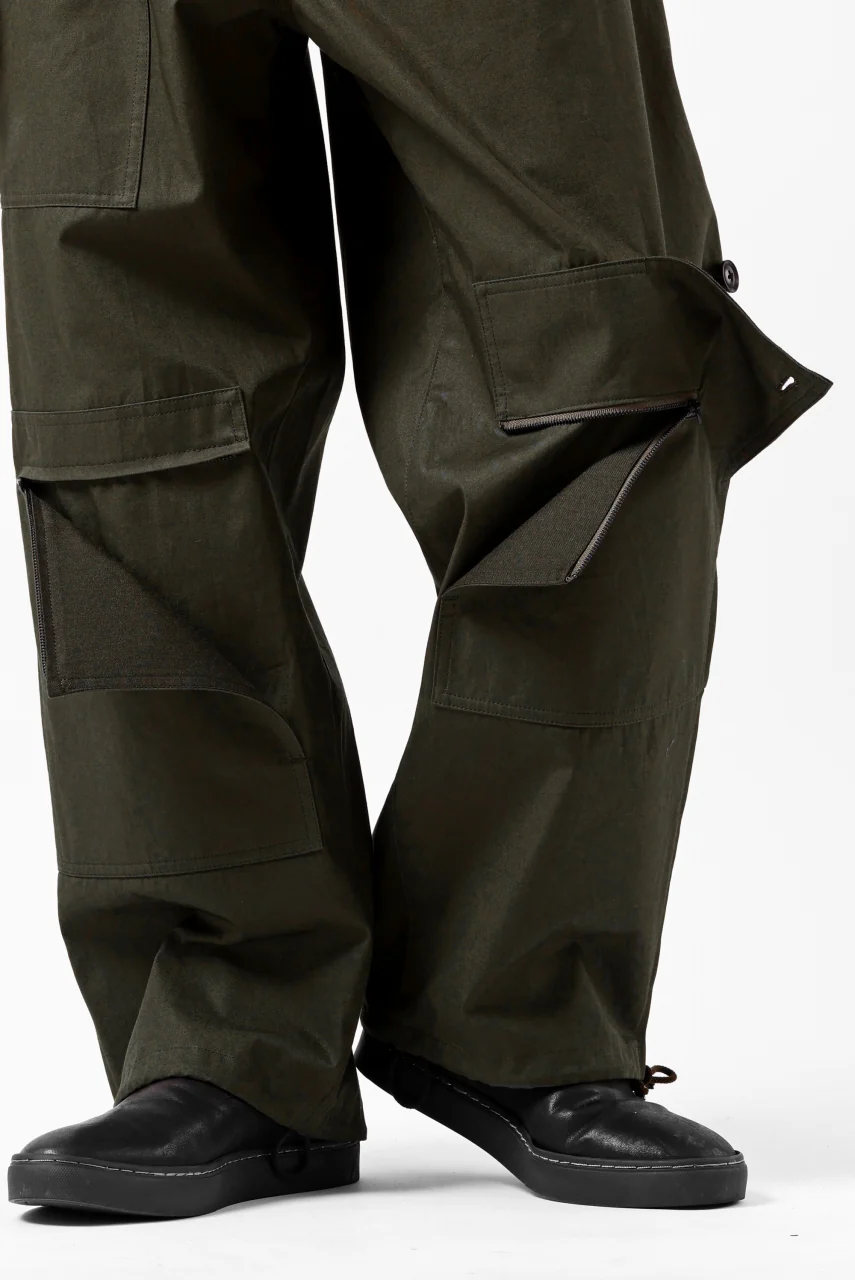 Y's BANG ON! No.189 PATCH WORK PANTS / HIGH DENSITY GABARDINE COTTON (KHAKI) - Image 28
