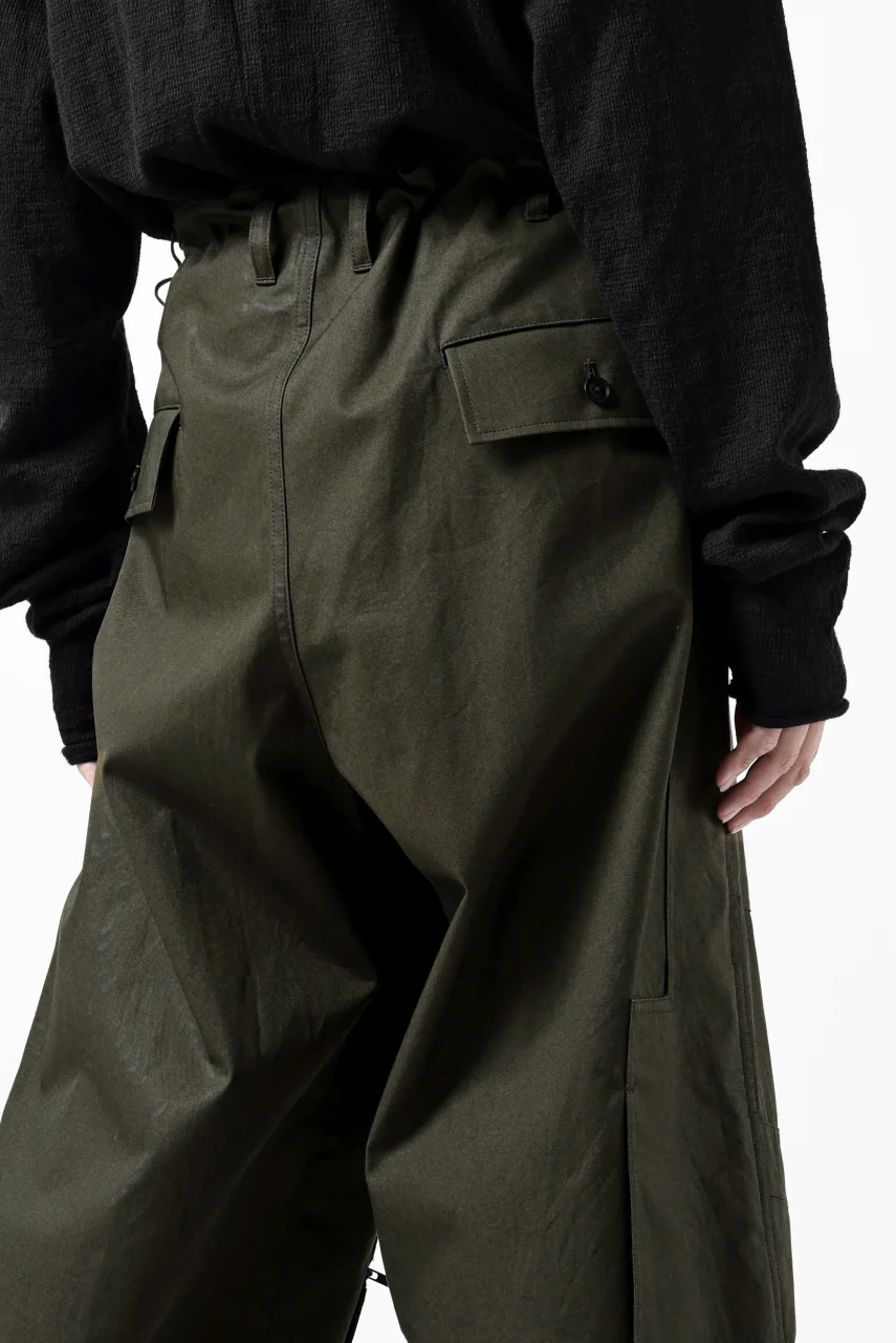 Y's BANG ON! No.189 PATCH WORK PANTS / HIGH DENSITY GABARDINE COTTON (KHAKI) - Image 30