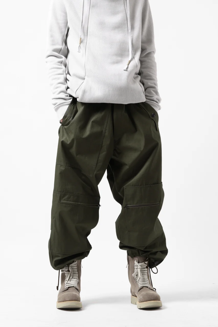 Y's BANG ON! No.189 PATCH WORK PANTS / HIGH DENSITY GABARDINE COTTON (KHAKI) - Image 31