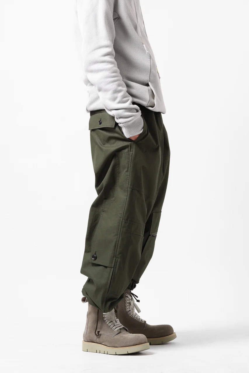 Y's BANG ON! No.189 PATCH WORK PANTS / HIGH DENSITY GABARDINE COTTON (KHAKI) - Image 34