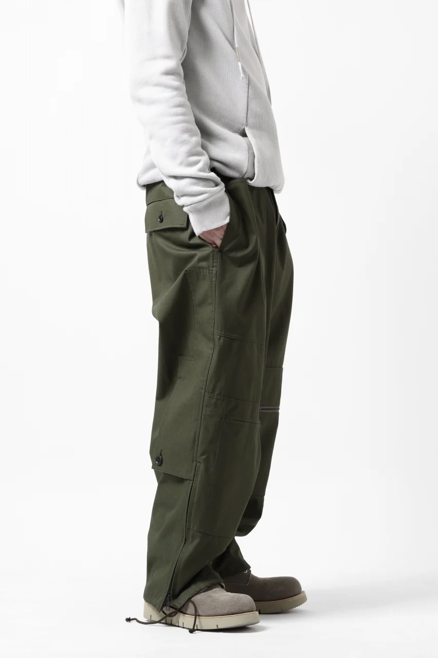 Y's BANG ON! No.189 PATCH WORK PANTS / HIGH DENSITY GABARDINE COTTON (KHAKI) - Image 38