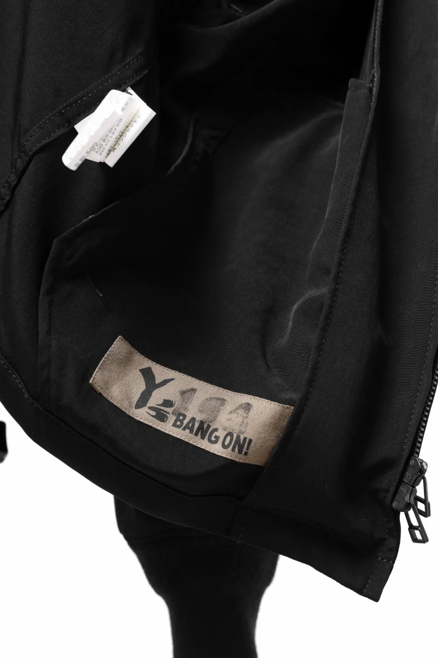 Y's BANG ON! No.193 CREPE DE CHINE PATCHED BLOUSON (BLACK) - Image 15
