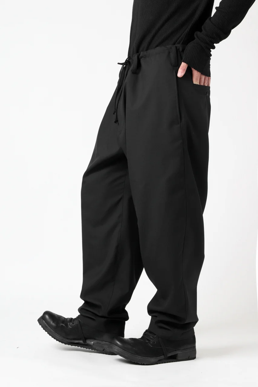 Y's BANG ON! No.7 WAIST STRING WOOL TROPICAL PANTS (BLACK) - Image 17