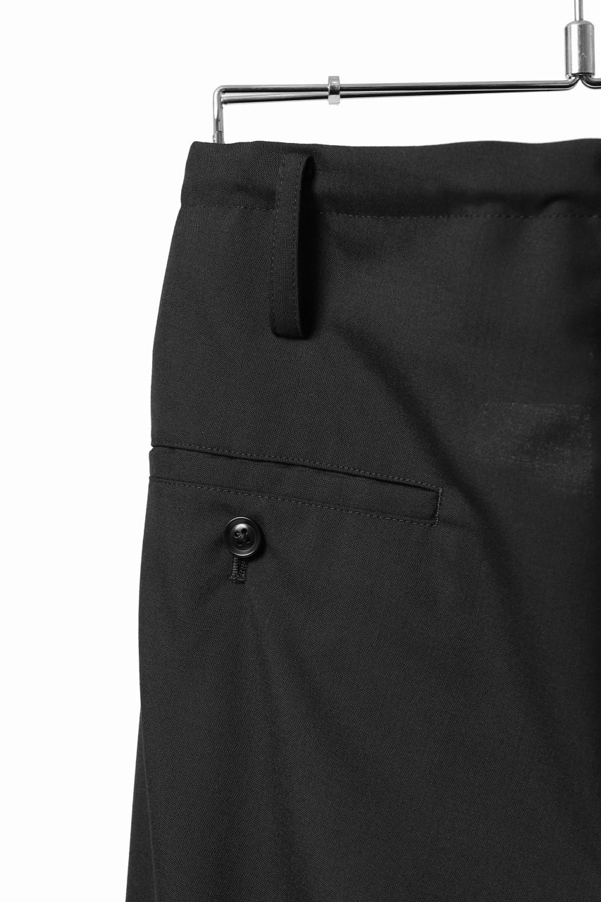 Y's BANG ON! No.7 WAIST STRING WOOL TROPICAL PANTS (BLACK) - Image 29