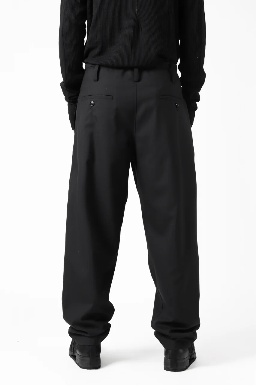 Y's BANG ON! No.7 WAIST STRING WOOL TROPICAL PANTS (BLACK) - Image 6