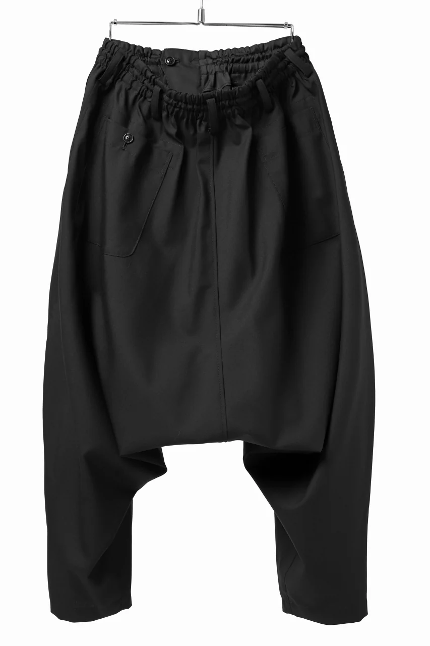 Y's BANG ON! No.9 SAROUEL WOOL TROPICAL PANTS (BLACK) - Image 14