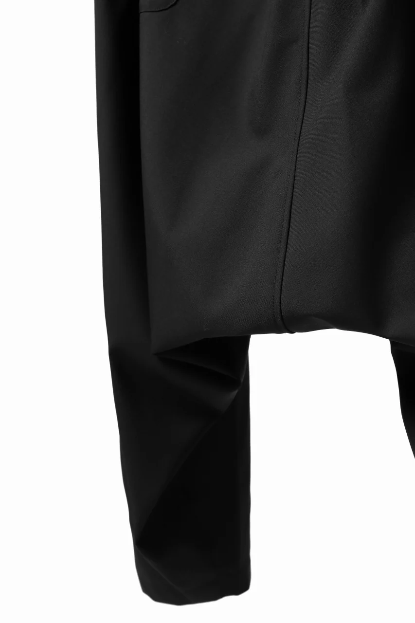 Y's BANG ON! No.9 SAROUEL WOOL TROPICAL PANTS (BLACK) - Image 24