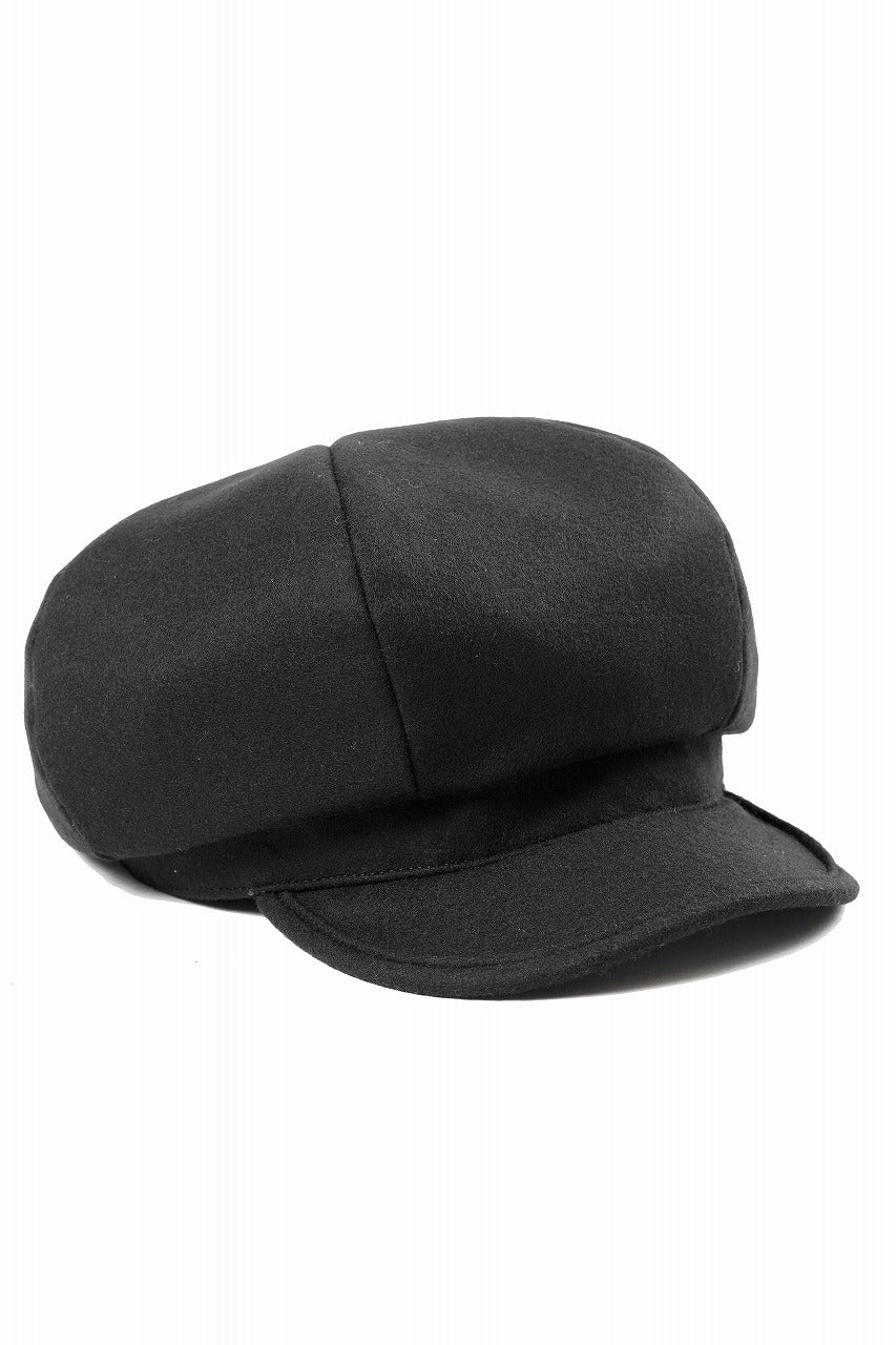 Y's for men CASQUETTE / 1/16 FLANNEL (BLACK) - Image 4