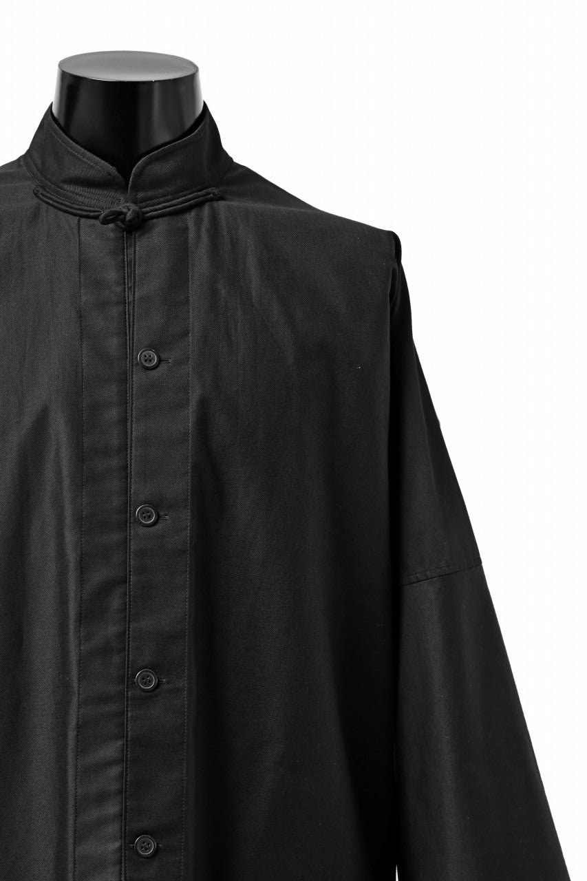 Y's CHINA SHIRT / COTTON TWILL (BLACK) - Image 21