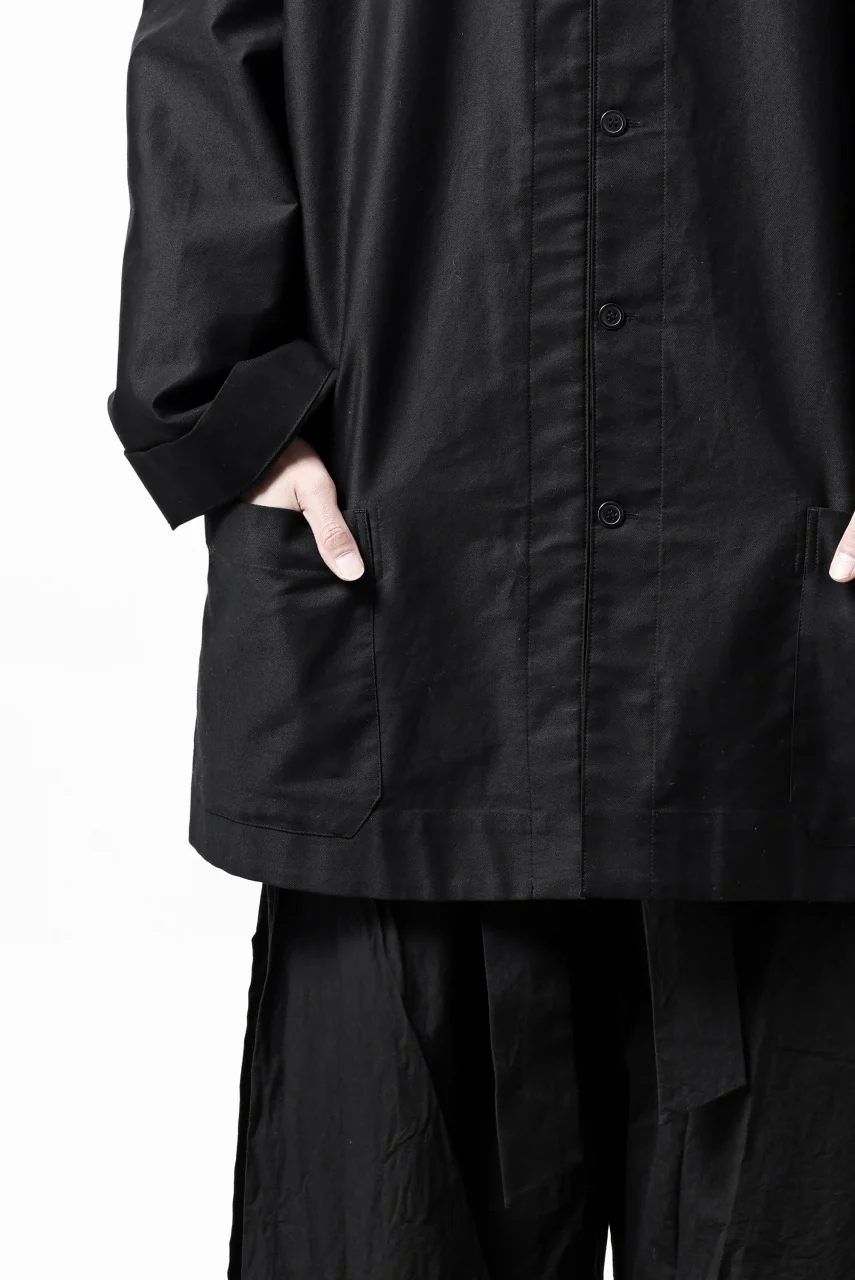 Y's CHINA SHIRT / COTTON TWILL (BLACK) - Image 32