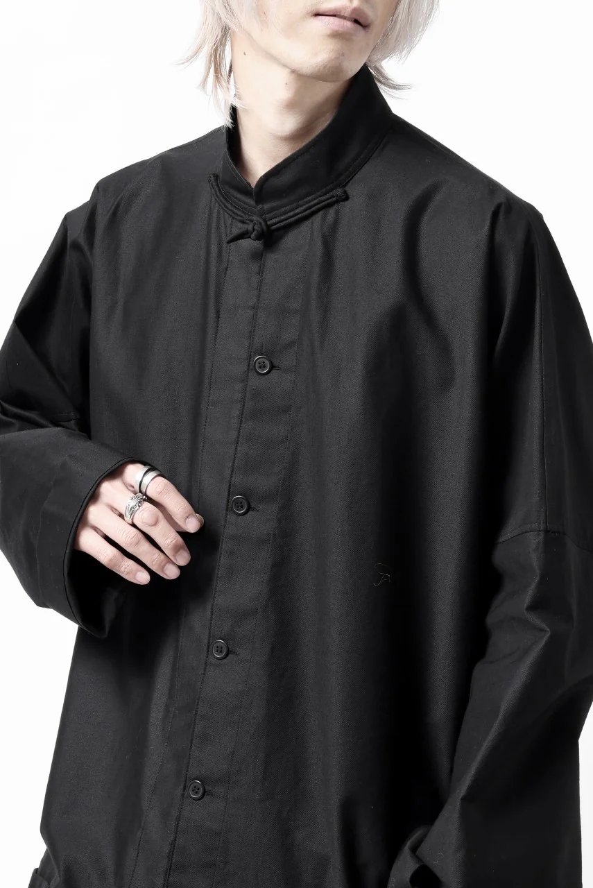 Y's CHINA SHIRT / COTTON TWILL (BLACK) - Image 33