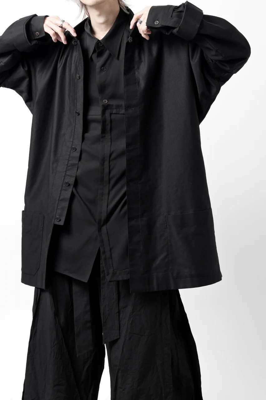 Y's CHINA SHIRT / COTTON TWILL (BLACK) - Image 39
