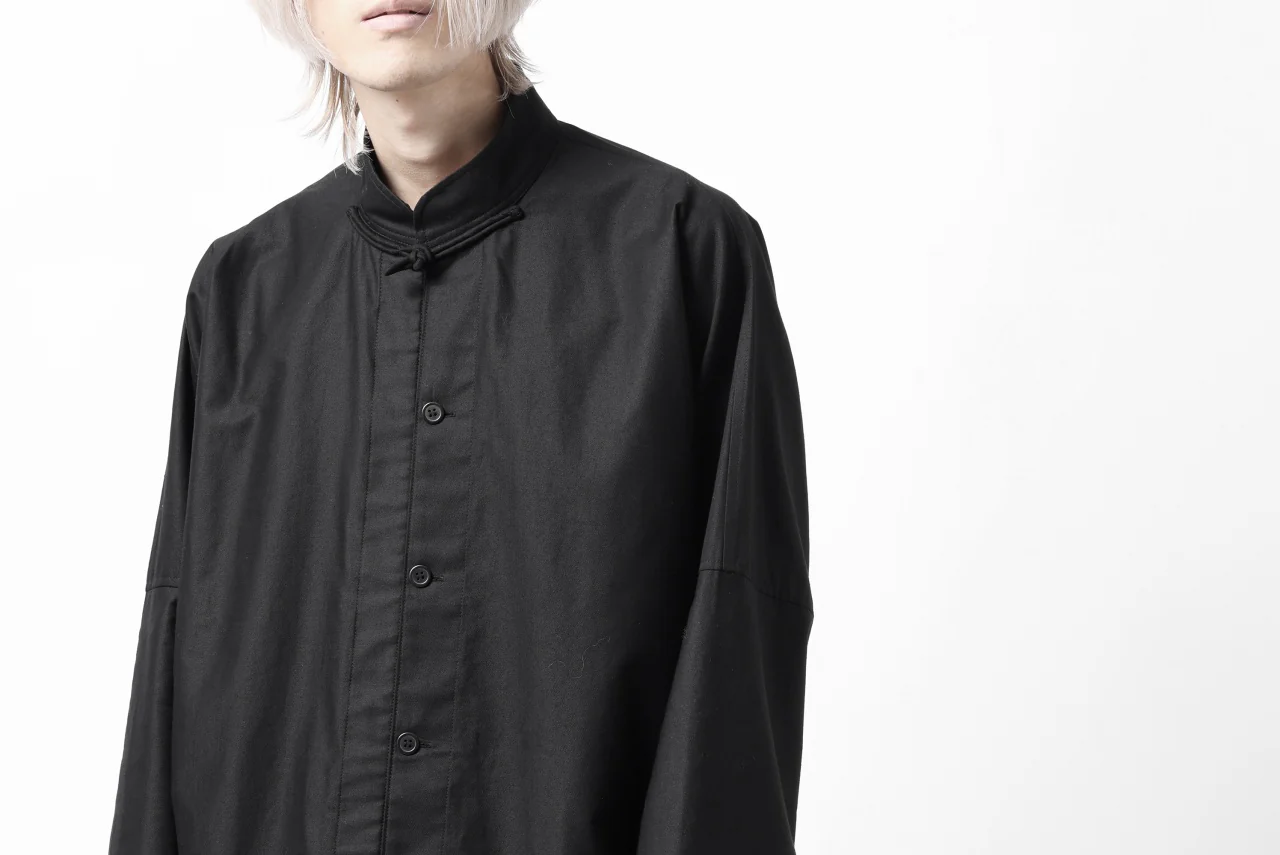 Y's CHINA SHIRT / COTTON TWILL (BLACK) - Image 41