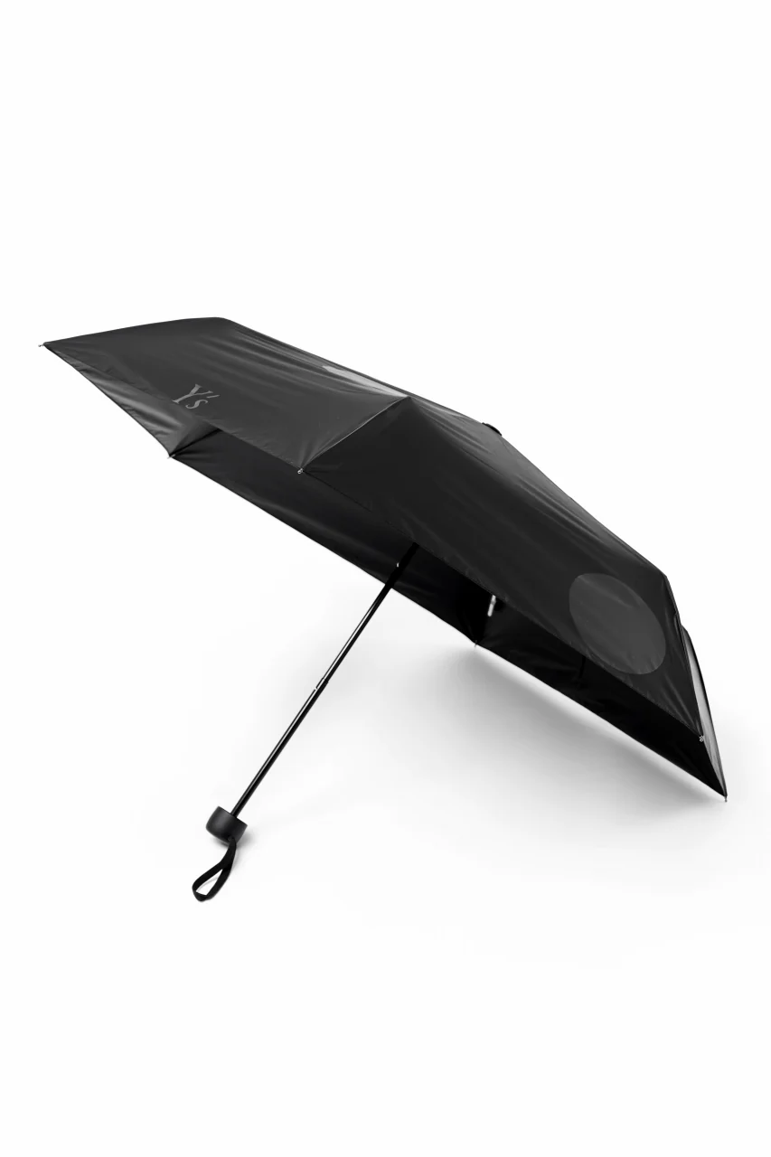 Y's DOT PRINT FOLDED UMBRELLA (BLACK) - Image 4