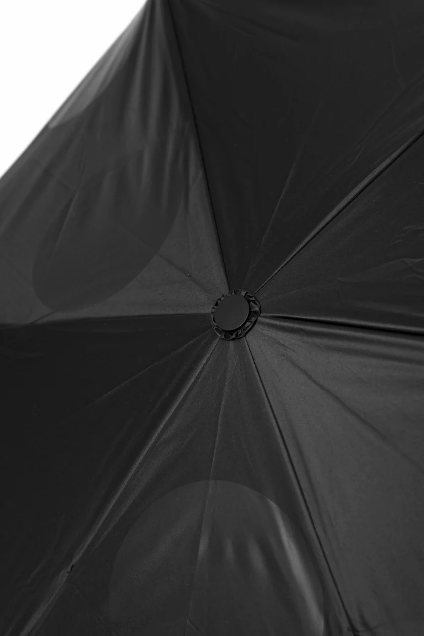 Y's DOT PRINT FOLDED UMBRELLA (BLACK) - Image 6