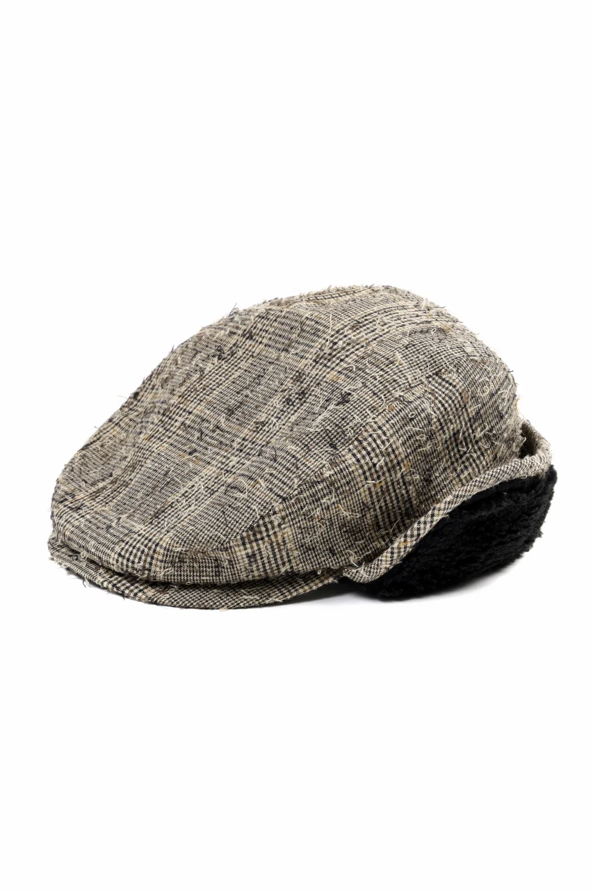 Y's EARMUFF CAP / NEEDLE PUNCHED (YELLOW) - Image 3