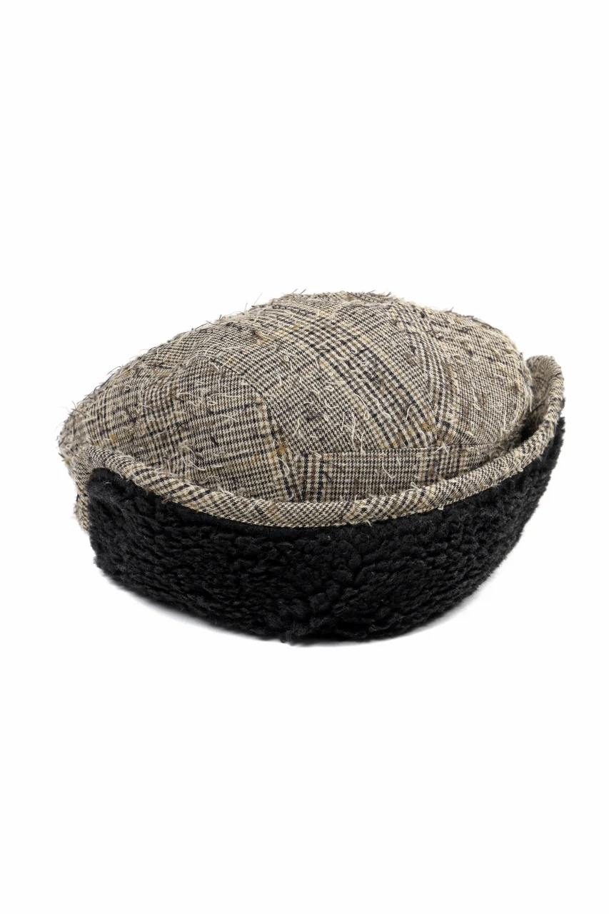 Y's EARMUFF CAP / NEEDLE PUNCHED (YELLOW) - Image 5