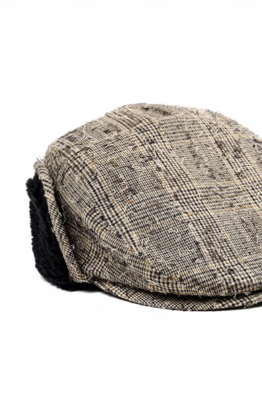 Y's EARMUFF CAP / NEEDLE PUNCHED (YELLOW) - Image 7